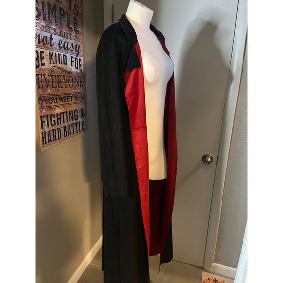 nwt womens faux suede trench black jacket by adore large - Picture 8 of 16